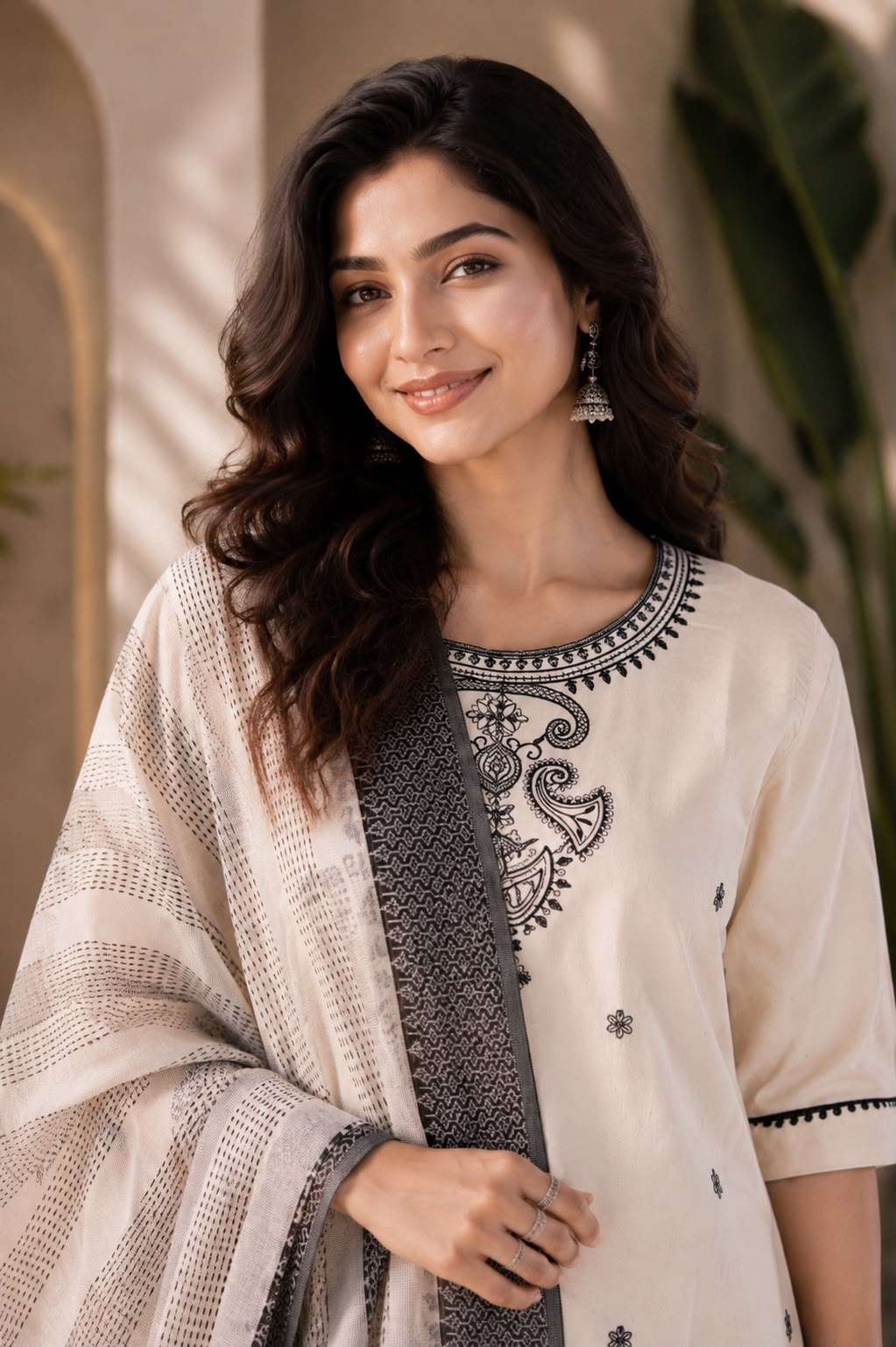 C 13 BOUTIQUE KHADI COTTON GRAY KURTI PANT CASUAL LOOK WHOLESALER PRICE SHOP